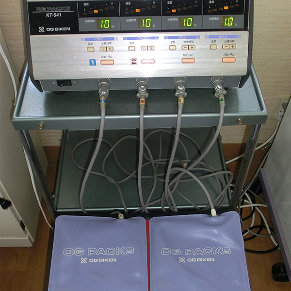 磁気加振式温熱治療器（ホットパック